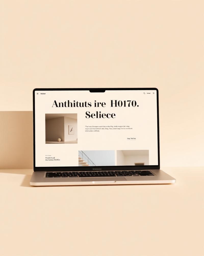 Studio Archi portfolio website mockup