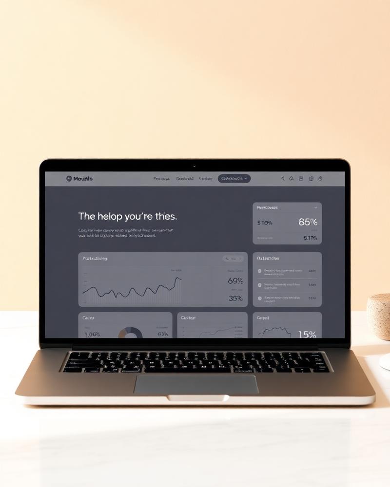 Lume AI B2B marketing site mockup